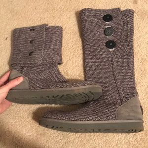 Ugg Women’s Classic Cardy Boot Wool Blend Knit
